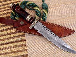 Stunning Hand Made Damascus Forged Survival Hunting Knife